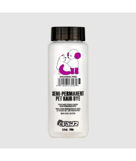 OPAWZ - Pet Hair Dye - Dog Grooming Supplies - Semi Permanent Hair Dye - Completely Safe Pet Hair Dye for Dogs & Puppies Over 12 Weeks Old - Shocking Pink Hair Dye - 5.3 Oz Tube