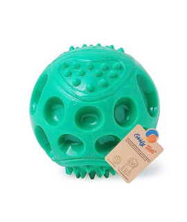 Goofy Tails Dog Ball Dog Toys, Hard Squeaky Rubber Ball Toys for Dogs, Chew Toys for Dogs, Squeaky Toys for Dogs, Ball for Dogs (Blue/Green/Orange)