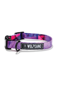 Wolfgang Premium Adjustable Dog Training Collar for Small Medium Large Dogs, Made in USA, Daydream Print, Small (5/8 Inch x 8-12 Inch)