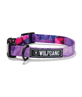 Wolfgang Premium Adjustable Dog Training Collar for Small Medium Large Dogs, Made in USA, Daydream Print, Small (5/8 Inch x 8-12 Inch)