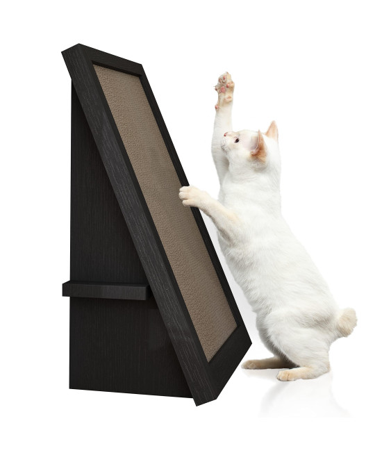WAY BASICS Premium Cat Scratcher Incline Wedge Scratchy Ramp - Reversible zBoard Lasts 5X Longer (Free Silvervine Organic Catnip)