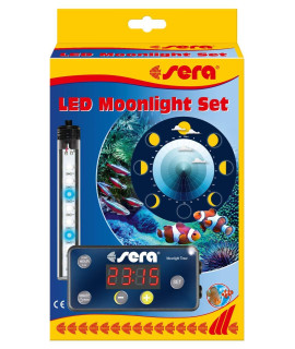sera LED Moonlight Set - Moonlight control and Lighting for Varied Night Watching, 1 Piece (1 Pack) Black