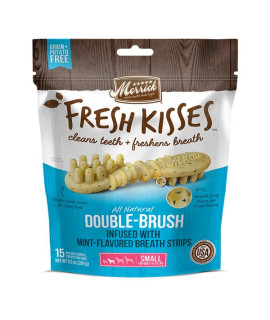 Merrick Fresh Kisses Mint Breath Strips For Small Dogs (17-30 Lbs) 9.7Oz