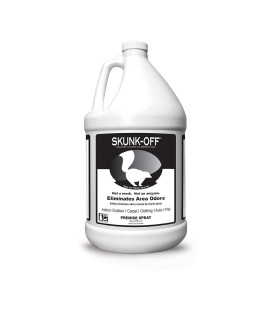 Skunk Off Skunk Odor Eliminator Premise Spray - Ready-to-Use Skunk Odor Remover for House, Outdoors, Cars, Laundry, & More - Skunk Spray w/Safe, Non-Enzymatic Formula (1 Gallon)