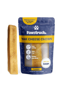 Pawstruck Monster Yak Dog Chew (6-7 oz.) [10 Pack] Natural Himalayan Yak & Cow Milk/Cheese Long-Lasting, Jumbo Treat for Dog, Best XL Thick Chew Stick Bulk - 10 Sticks
