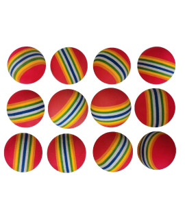 SHUYUE Colorful Soft Foam Rainbow Play Balls for Pet Dog and Cat Toys (12)