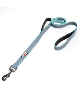 Pawtitas Double Handle Dog Leash Heavy Duty for Training No Pull Leashes Ideal for Medium and Large Dogs Great for Walking, Running & Training Dog Leash - Medium/Large - Teal