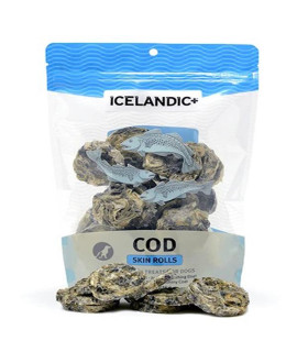 Icelandic Cod Skin Rolls Single 3Oz Bag