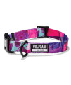 Wolfgang Premium Adjustable Dog Training Collar for Small Medium Large Dogs, Made in USA, Daydream Print, Large (1 Inch x 18-26 Inch)