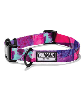 Wolfgang Premium Adjustable Dog Training Collar for Small Medium Large Dogs, Made in USA, Daydream Print, Large (1 Inch x 18-26 Inch)
