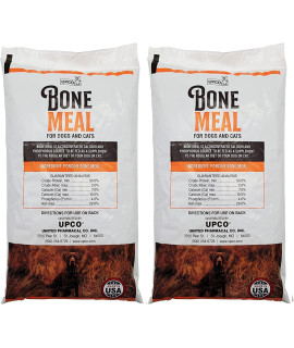 Bone Meal Steamed Powder for Dogs and cats 2 Pack Total 2 Pounds from Upco Bone Meal Made in USA
