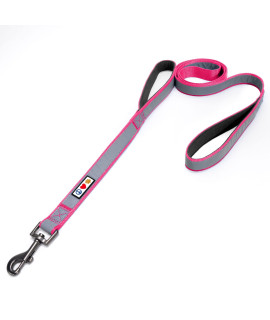 Pawtitas Double Handle Dog Leash Heavy Duty for Training No Pull Leashes Ideal for Medium and Large Dogs Great for Walking, Running & Training Dog Leash - Medium/Large - Pink