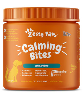 Zesty Paws Calming Chews for Dogs Composure & Relaxation for Everyday Stress & Separation Turkey 90 Count