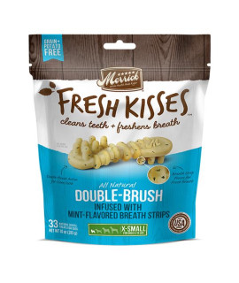 Merrick Fresh Kisses Mint Breath Strips For Extra Small Dogs (7-17 Lbs) 12Oz