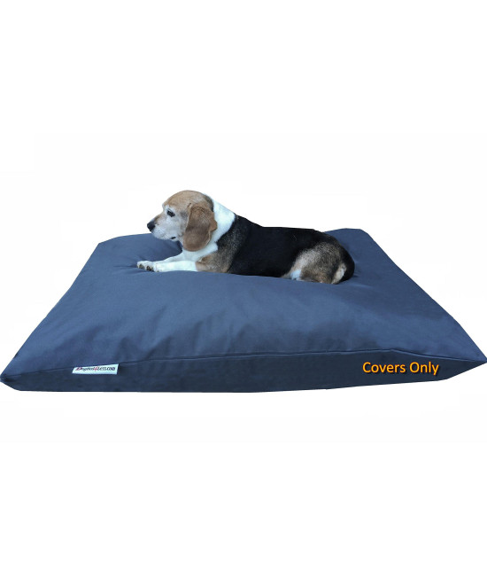 Dogbed4less Do It Yourself DIY Pet Bed Pillow Duvet Oxford cover Waterproof Internal case for Dogcat at Large 48X29 Dark Slate color - covers only