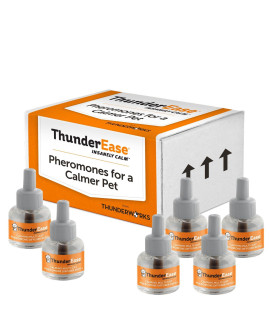 ThunderEase Multicat Calming Pheromone Diffuser Refill Powered by FELIWAY Reduce Cat Conflict, Tension and Fighting (180 Day Supply)