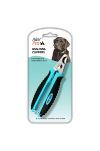 H&H Pets Cats and Dogs Nail Clippers Series Razor Sharp Blades Sturdy Non Slip Handles - Cats & Dog Accessories Professional at Home Grooming - Stainless Steel