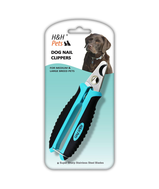 H&H Pets Cats and Dogs Nail Clippers Series Razor Sharp Blades Sturdy Non Slip Handles - Cats & Dog Accessories Professional at Home Grooming - Stainless Steel