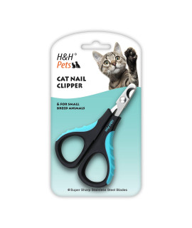 H&H Pets Nail Clippers Series - for Cats and Dogs - Razor Sharp Blades Sturdy Non Slip Handles - Dog Accessories Professional at Home Grooming - Stainless Steel - Dog Nail Trimmers - XS (Cats & Birds)
