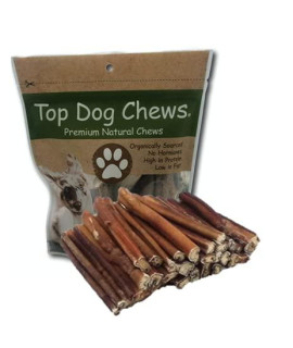 Top Dog Chews - 6 Bully Sticks - All Natural from Free Ranging Beef - 25 Pack
