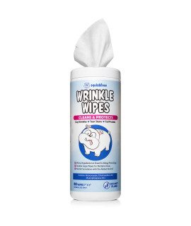 Squishface Wrinkle Wipes - 5Ax7A Large Dog Wipes - Deodorizing, Tear Stain Remover - great for English Bulldog, Pugs, Frenchie, Bulldogs, French Bulldogs & Any Breed 5x7