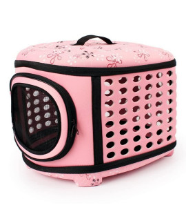 Pet Carriers Handbag Cage Portable Foldable Cage for Dog Cat Puppy Travel and Outdoor Activities Pink