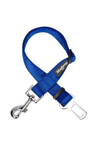 Blueberry Pet Essentials Classic Dog Seat Belt Tether for Dogs Cats, Royal Blue, Durable Safety Car Vehicle Seatbelts Leads Use with Harness