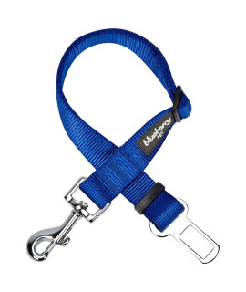 Blueberry Pet Essentials Classic Dog Seat Belt Tether for Dogs Cats, Royal Blue, Durable Safety Car Vehicle Seatbelts Leads Use with Harness