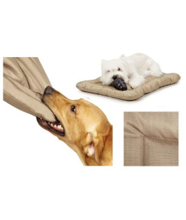 Slumber Pet Heavy Duty Chew Resistant Crate Mats for Dogs Reinforced Megaruffs Dog Beds (XLarge - 47L x 29W)