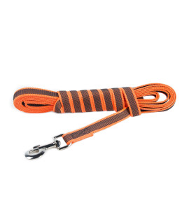 color & gray Super-grip Leash with Handle, 079 in x 164 ft, Orange-gray