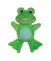 SmartPetLove Snuggle Puppy Tender-Tuffs - Comfort Plush - Tough Dog Toy - Proprietary TearBlok Technology - Soft Green Frog with Squeaker