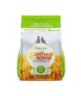 sWheat Scoop Wheat-Based Natural Cat Litter, Multi-Cat, 12 Pound Bag