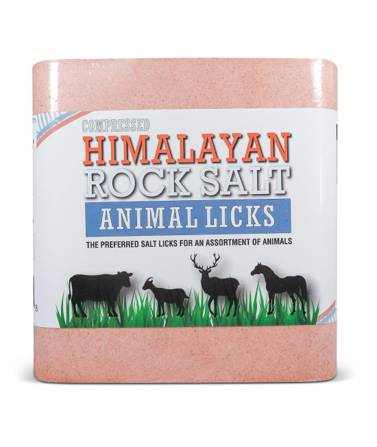 Himalayan Secrets 22LB (10KG) Compressed Pink Himalayan Salt Lick for Livestock and Wildlife Animals 100% Pure & Natural Feed Salt Block Natural Minerals and Trace Elements