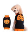 NACOCO Dog Sweater Pumpkin Pet Sweaters Halloween Holiday Party for Cat and Puppy (XS)