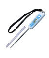 SHARPTEMP-V Veterinary Thermometer. Fast, Accurate Temperatures in 8-10 Sec. Beeps When Ready. Stainless-Steel Probe w/Rounded Tip. Three Lengths for Farm Animals & Pets. (5 Probe)