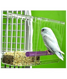 Unbranded Tweeky clean Tidy Bird Feeder Parrot Toy Toys canary cockatiel Finch Seed Mess