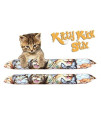 Kitty Kick Stix 15 Original catnip Kicker Toy (Set of 2), Made in USA (cat Selfie)