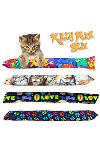 Kitty Kick Stix 15 Original Catnip Kicker Toy (Set of 2), Made in USA (Mystery)