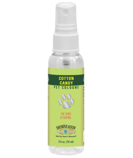 Showseason Cotton Candy Pet Cologne 2.5oz For Dogs Long-Lasting Odor Eliminator Cruelty-Free Paraben-Free Biodegradable and Non-Toxic Made in The USA