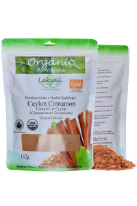 Certified Organic 152g/5.42oz Pure Ceylon/True Cinnamon Powder