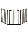 LIUMY Pet gate,Indoor Outdoor Retractable Dog gate, with Portable Folding Mesh Safety gate, for The House Providing a Safe Enclosure to Play and Rest, Extends up to 404 X 295