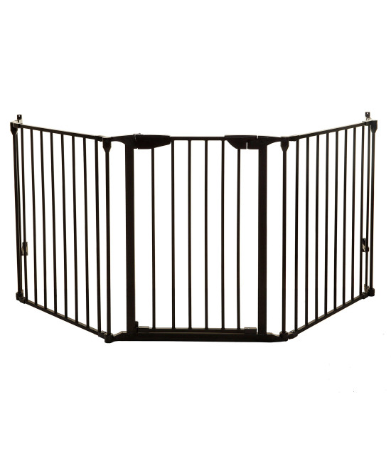 LIUMY Pet gate,Indoor Outdoor Retractable Dog gate, with Portable Folding Mesh Safety gate, for The House Providing a Safe Enclosure to Play and Rest, Extends up to 404 X 295