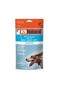 K9 Natural Grain-Free Freeze-Dried Dog Food Supplement Booster, Beef Green Tripe 2.6oz