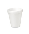 Dart 4J4 4 oz Foam cup, 4 Series Lids (case of 1000),White