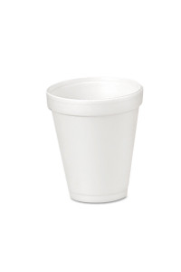 Dart 4J4 4 oz Foam cup, 4 Series Lids (case of 1000),White