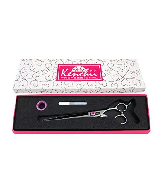 Kenchii Dog Grooming Scissors 8 Inch Shears Straight Scissors for Dog Grooming Love Collection Dog Shears Pet Grooming Accessories Pet Hair Trimming Scissor
