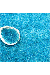 BXI 2.2 Lbs Small Aquarium Substrate Gravel Sand, Polished Smooth Fish Tank Gravel, Colorfast Uncoated Vibrant Blue Sea Glass, Decorative Stones for Vase Fillers, Fairy Garden, Potted Plants
