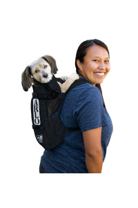 K9 Sport Sack Dog Carrier Adjustable Backpack (Small, Air 2 - Jet Black)