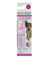 Kitty Caps Nail Caps for Cats Safe, Stylish & Humane Alternative to Declawing Stops Snags and Scratches, Large (13 lbs or greater), White with Pink Tips & Clear with Pink Glitter