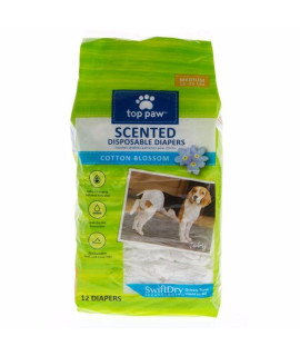 Top Paw Scented Disposable Dog Diapers - Medium